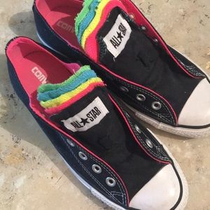 Rainbow Multi-Tongue Converse NWOT